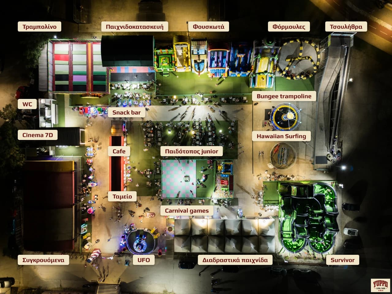 Yuppii Luna Park map