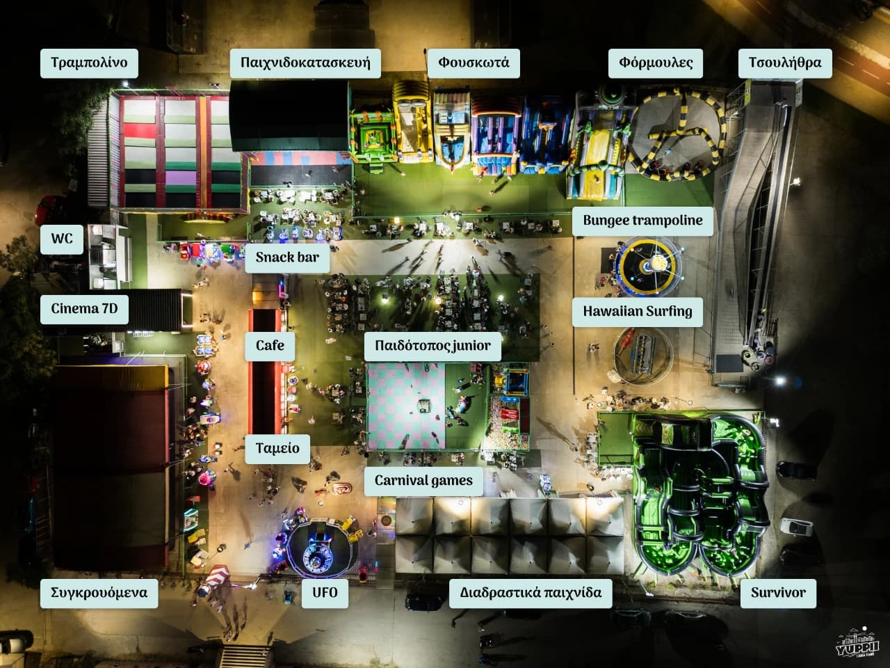 Yuppii Luna Park map